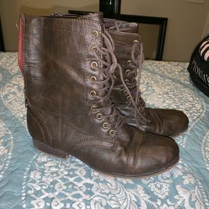 Brown Combat Boots